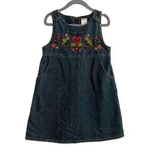 Vintage Gymboree Embroidered Denim Dress
